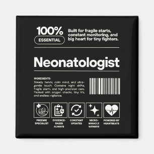 Aimant Néonatologue & Cadeau de Néonatologie Personnalisé