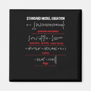 Aimant Nerdy Standard Model Equation - Cadeau Pour Physiq