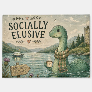 Aimant Nessie insaisissable socialement Cryptide cosy Loc