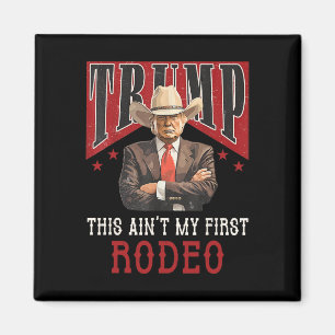 Aimant N'est pas ma première chemise de rodéo Western Cow