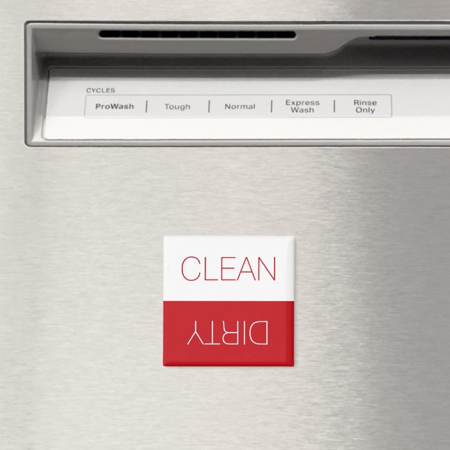 Aimant Nettoyer Dirty indicateur réversible lave-vaissell (In Situ (Lave-vaisselle))
