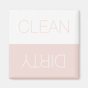 Aimant Nettoyer Lave-vaisselle indicateur noir rose simpl