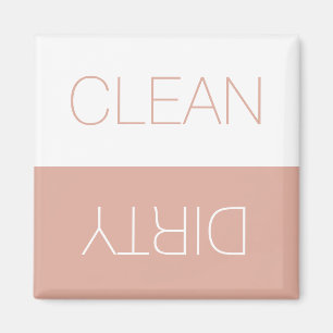 Aimant Nettoyer Lave-vaisselle indicateur rose poussiéreu