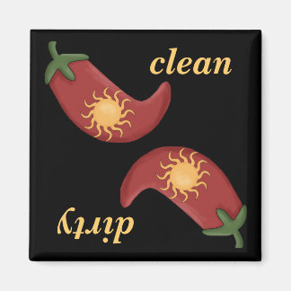 Aimant Nettoyer ou saler chili poivrons lave-vaisselle ma