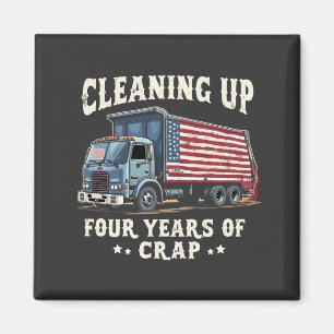 Aimant Nettoyer vos 4 ans Trump Garbage Inaguration