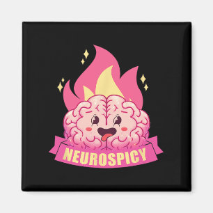 Aimant Neurodiversité Neuroépicée Adhd Asd Autisme Kawaii