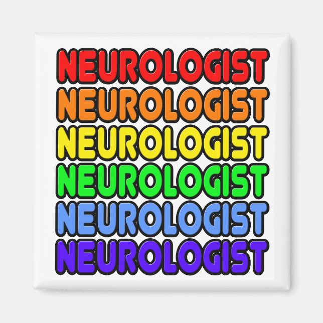 Aimant Neurologue Rainbow (Devant)