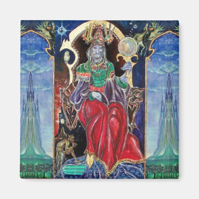 Aimant NEUROMANCER, bleu rouge (Devant)