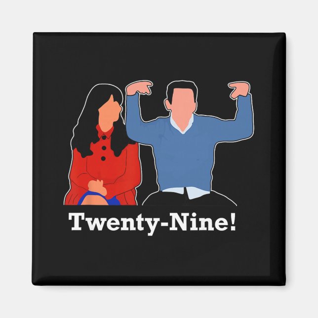 Aimant New Girl 29 I'm Feelin' Twenty Nine Happy Birthday (Devant)