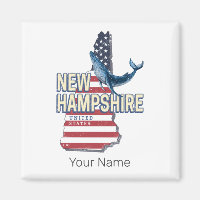 New Hampshire États-Unis Retro State Map
