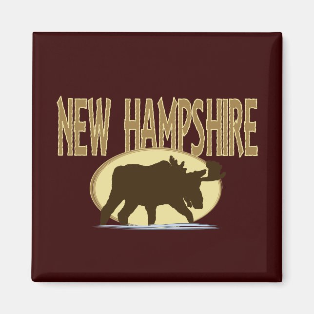 Aimant New Hampshire Moose (Devant)