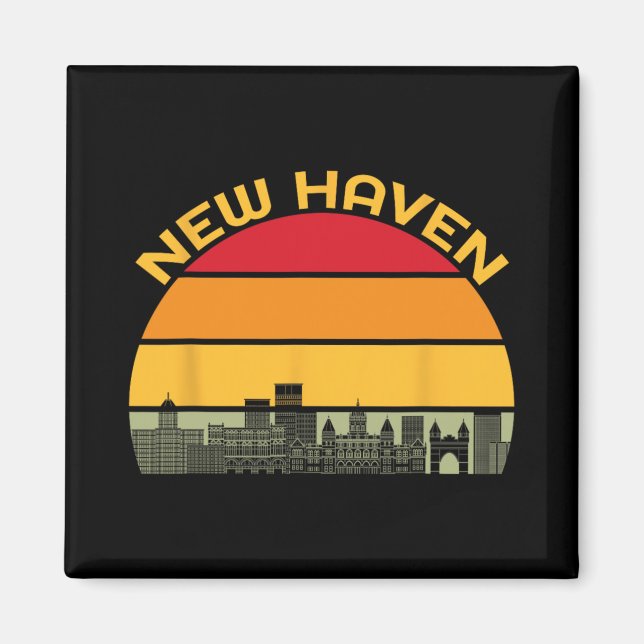 Aimant New Haven Zza Catal Of The World Connecticut Azza  (Devant)