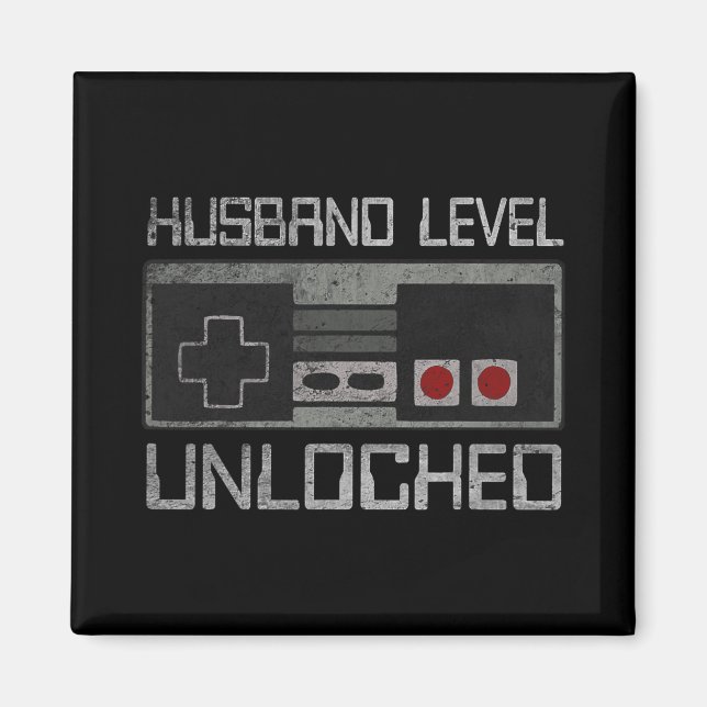 Aimant New Husband Level Unlocked Just Married Gamer Bach (Devant)