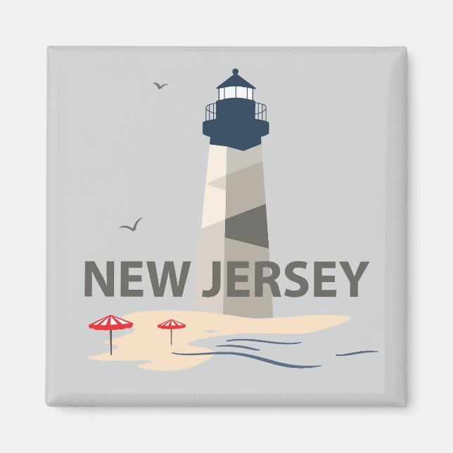 Aimant New Jersey, États-Unis d'Amérique (Devant)