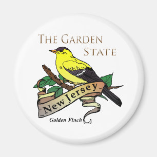 Aimant New Jersey Garden State Golden Finch