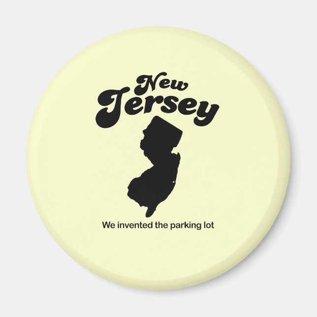 Aimant New Jersey Motto - Nous avons inventé le parking (Devant)
