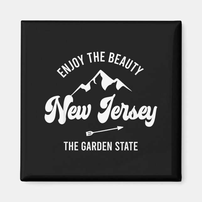 Aimant New Jersey - The Garden State - Enjoy The Beauty  (Devant)