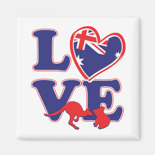 Aimant NEW-Love-From-Australia-Heart-and-Animals