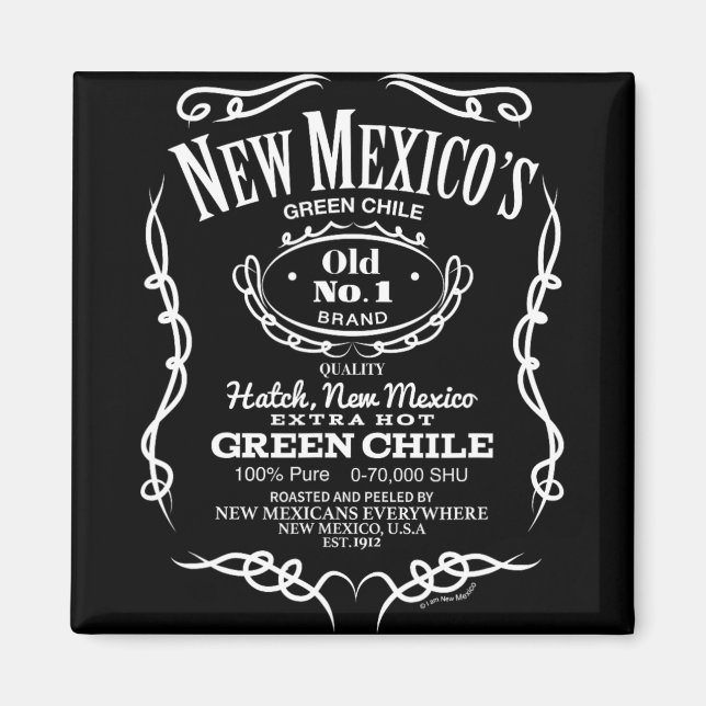 Aimant New Mexico's Old No. 1 Hatch Green Chile Novelty D (Devant)