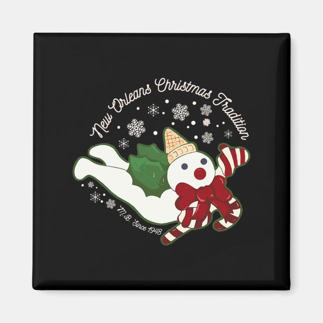 Aimant New Orleans Mr Bingle Christmas Tradition Snowmen  (Devant)
