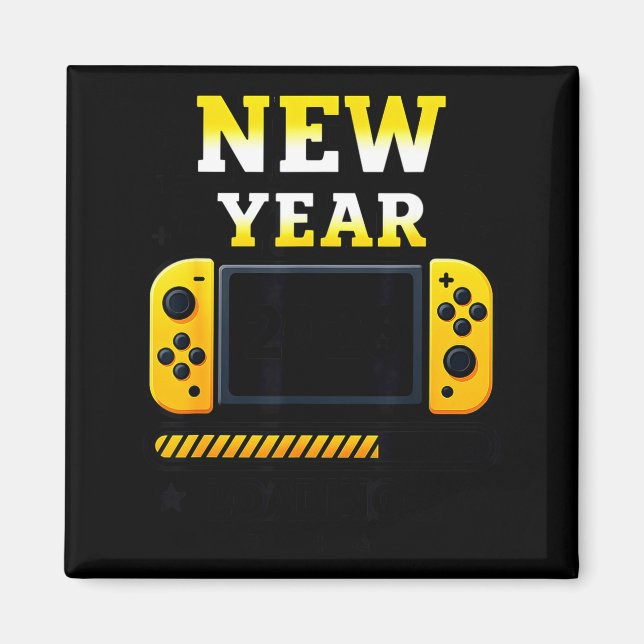 Aimant New Year 2026 Loading Gaming Controller New Years  (Devant)