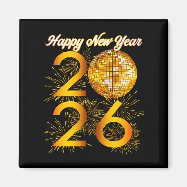 Aimant New Years Eve Party - Happy New Year 2026 Premium  (Devant)