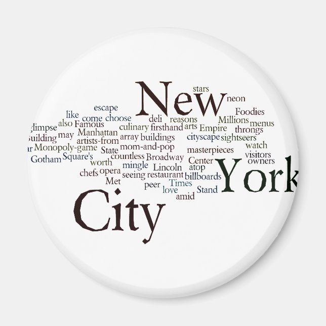 Aimant New York (Devant)