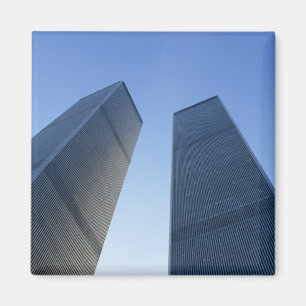 Aimant New York, USA. Vue sur les tours jumelles de
