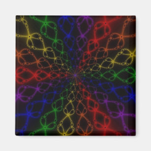 Aimant Newton Rainbow   Arc-en-ciel Fractal Art