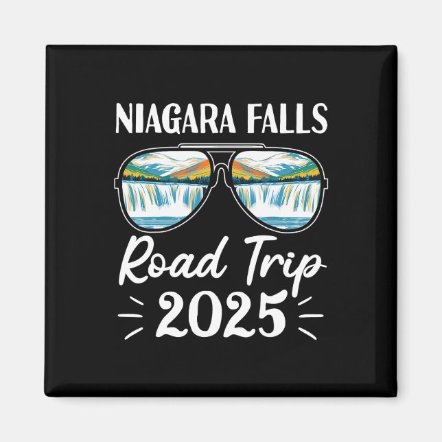 Aimant Niagara Falls Road Trip 2025 Sungles Family Vacati (Devant)