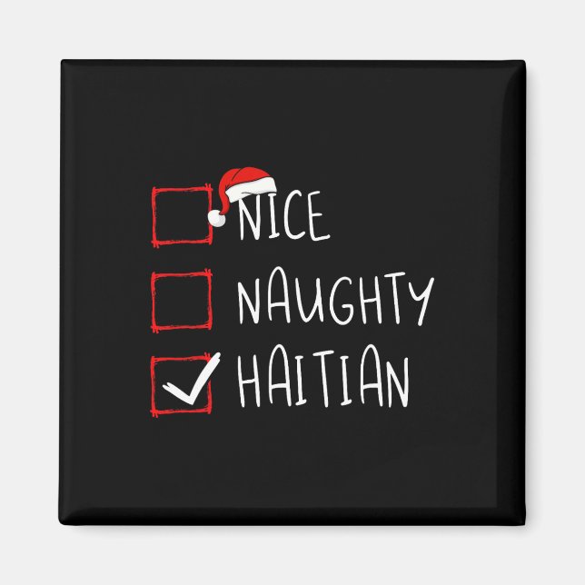 Aimant Nice Naughty Haïti Noël Haïti Patrimoine Racine (Devant)