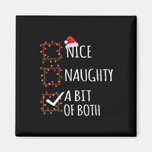 Aimant Nice Naughty Un Peu Des Deux Liste De Noël Père No