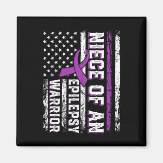Aimant Nièce d'un guerrier Epilepsie violet Ribbon Suppor