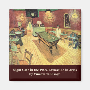 Aimant Night Cafe, Place Lamartine by Vincent van Gogh