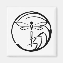 Aimant Night Warden - Dragonfly (noir sur blanc)