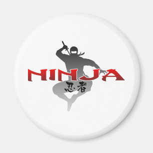 Aimant Ninja Silhouette