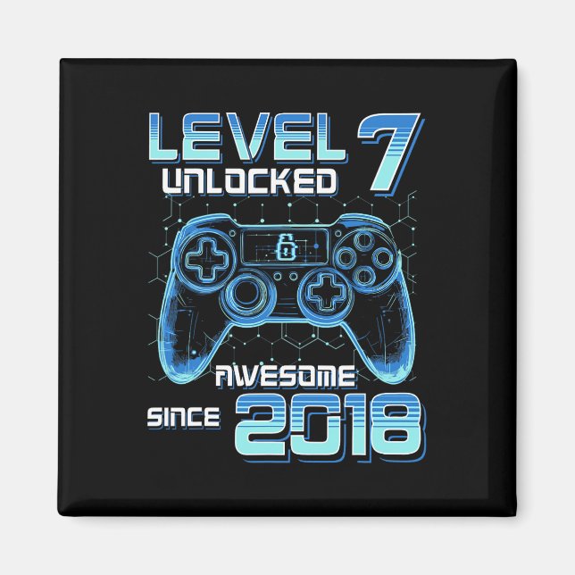 Aimant Niveau 7 Débloqué Fête de jeu vidéo 7e Anniversair (Devant)