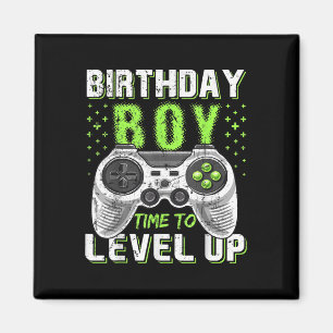Aimant Niveau Clic Up Anniversaire Jeu Vidéo Garçon Enfan