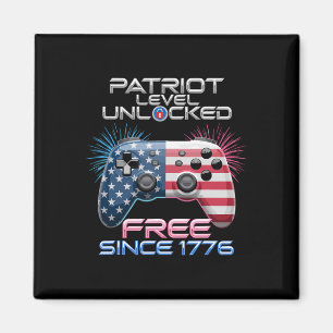 Aimant Niveau Gamer Patriot Déverrouillé 4 juillet Jeu