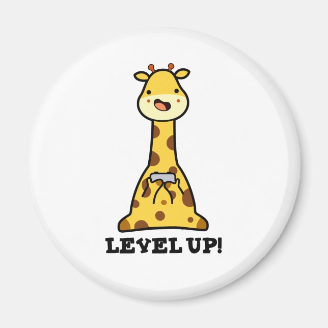 Aimant Niveau Haut Funny Giraffe Pun (Devant)