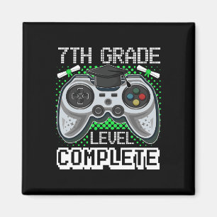 Aimant Niveau scolaire Gamer complet Diplôme de 7e année 