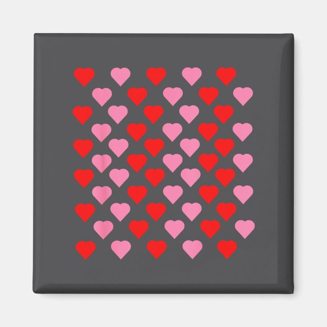 Aimant Nk And Red Hearts Lovers Funny Valentine’s Day Hum (Devant)