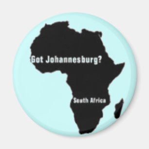 Aimant NO1 Johannesburg, T-shirt de l'Afrique du Sud et