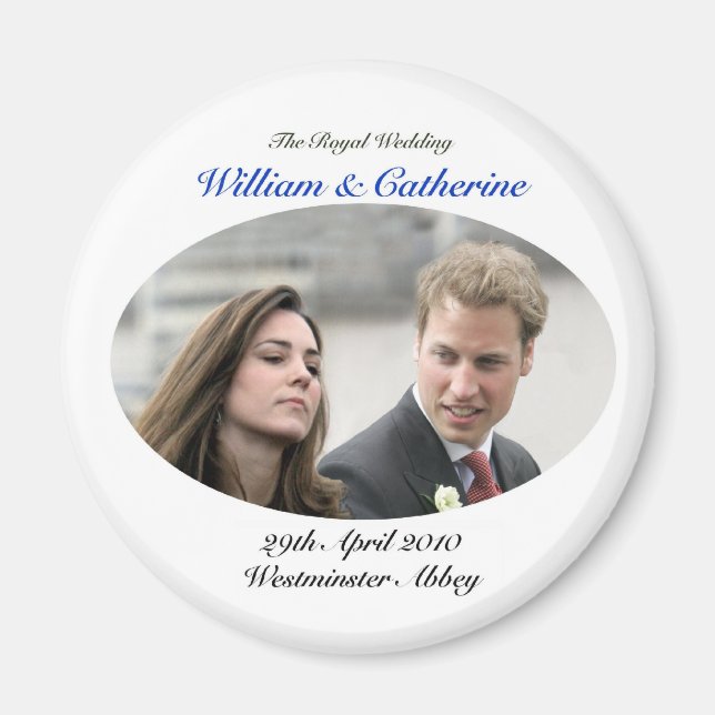 Aimant No.1 Le Mariage royal William & Catherine (Devant)