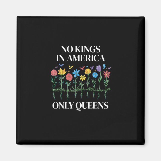 Aimant No Kings In America Only Queens Funny Queer Gay Pr (Devant)