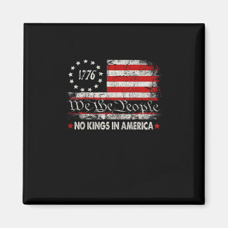 Aimant No Kings In America We The People Retro Cool