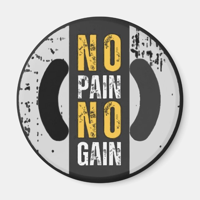 Aimant No Pain No Gain (Devant)