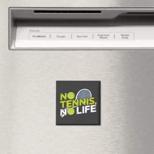 Aimant No Tennis, No Life – Design Sportif et Dynamique