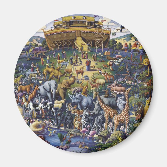Aimant Noahs Ark Animaux (Devant)