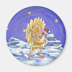 Aimant Noël au poulet